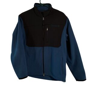 Timberland Fleece Jacket Medium Blue Black Colorblock Full Zip